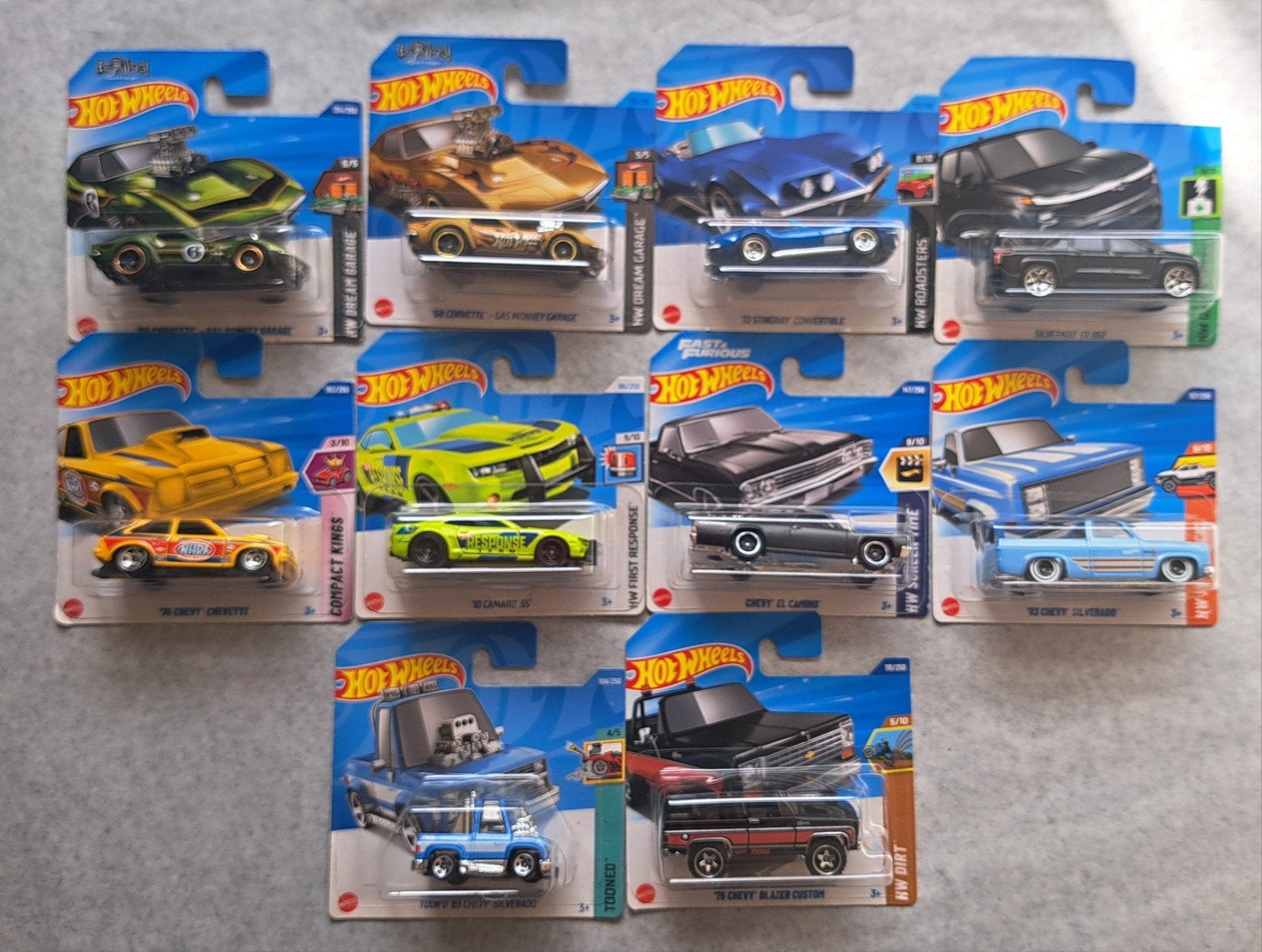lot chevrolet hotwheels, Enlèvement ou Envoi, Comme neuf, Voiture