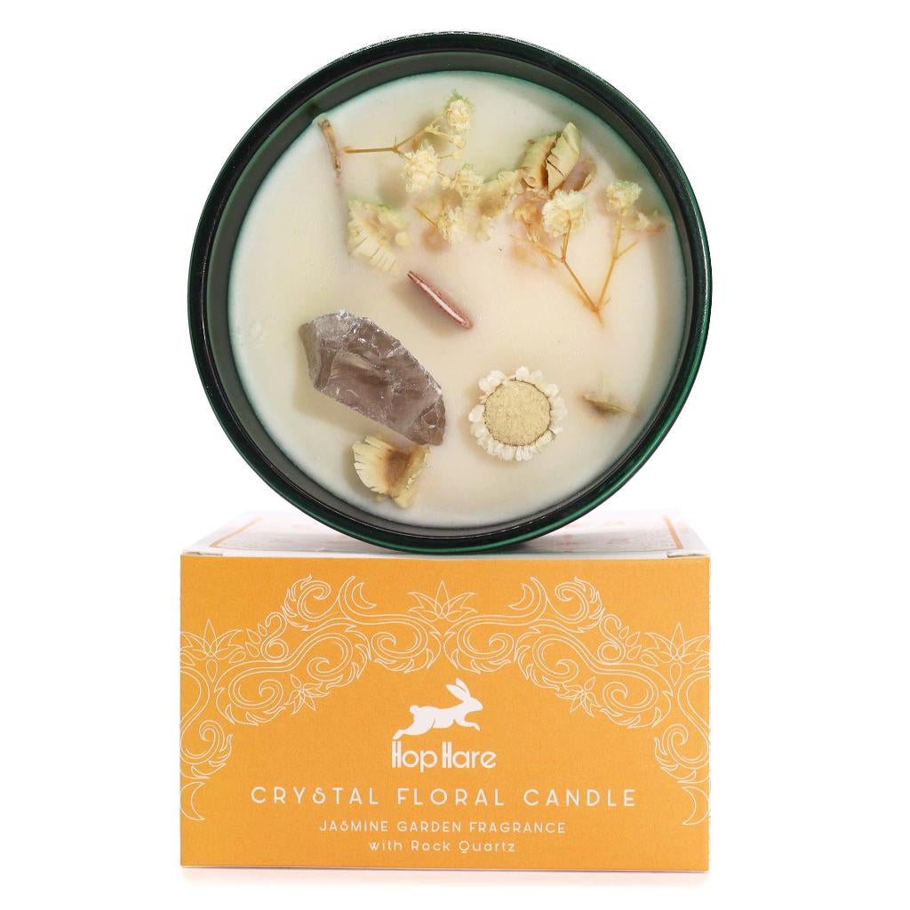 Bougie florale magique en cristal Hop Hare - Relaxation, Envoi, Neuf, Bougie