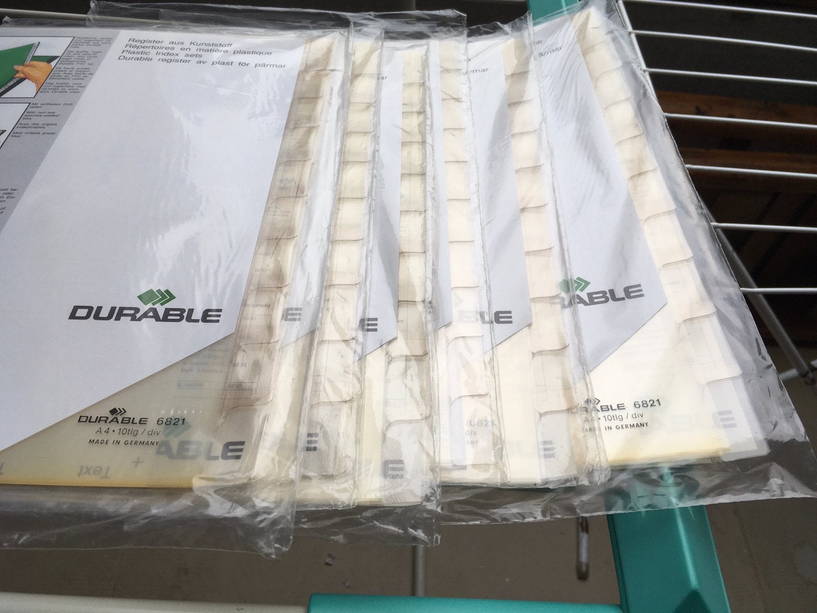 Tabbladen in plastiek, Ophalen, Nieuw