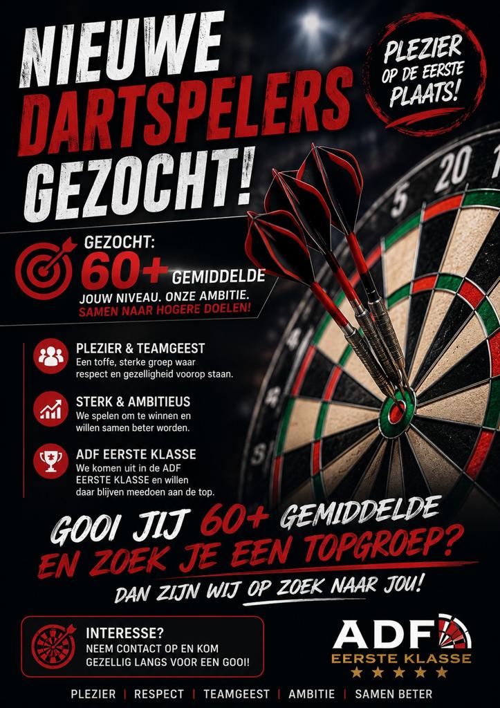 Dartspelers gezocht, Ophalen