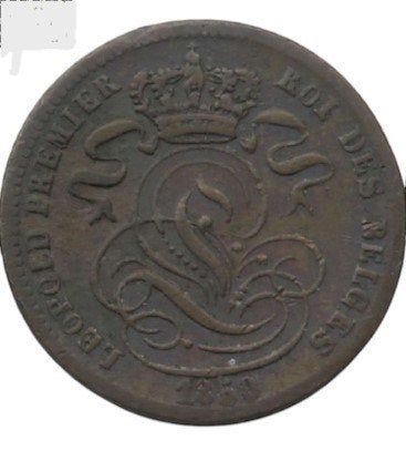 Léopold I - 1 centimes 1850, Enlèvement ou Envoi