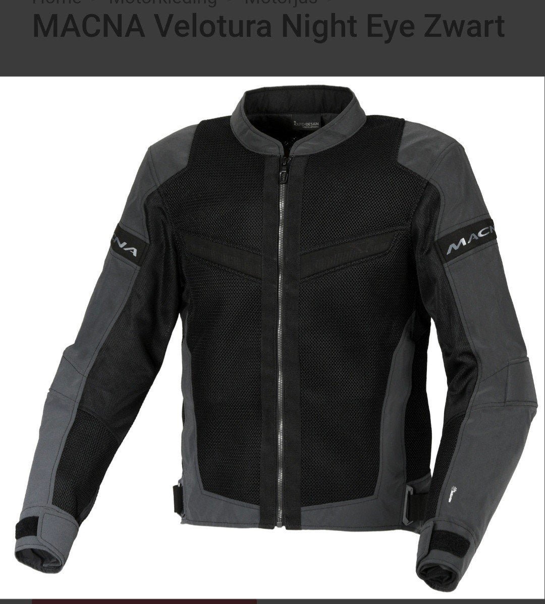 Macna Velotura Night Eye doorwaai motorjas dames maat L, Ophalen, Dames