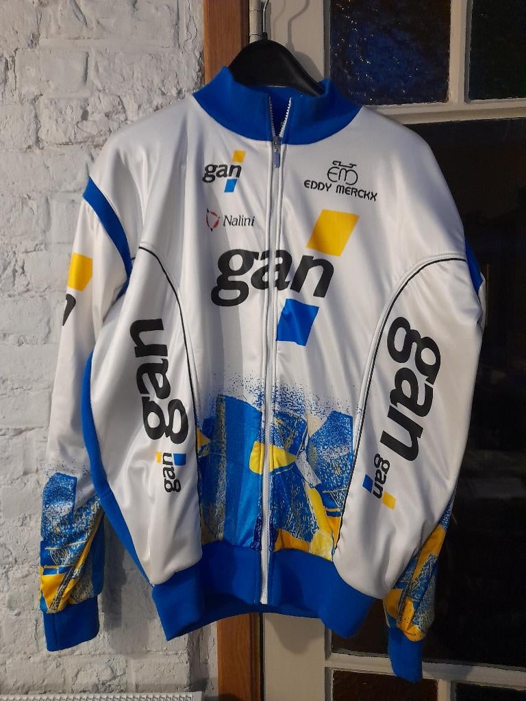 wielervest, wielrennen, Gan, L/XL, vintage, Wit, Overige typen, Overige maten, Ophalen of Verzenden