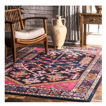 Boho Tapijt 1,22m x 1,83m, Ophalen, Meerkleurig, Boho, Nieuw