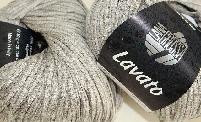 10x50g Lana Grossa Lavato - kleur grijs, Hobby & Loisirs créatifs, Enlèvement ou Envoi, Neuf, Tricot ou Crochet, Laine ou Fils