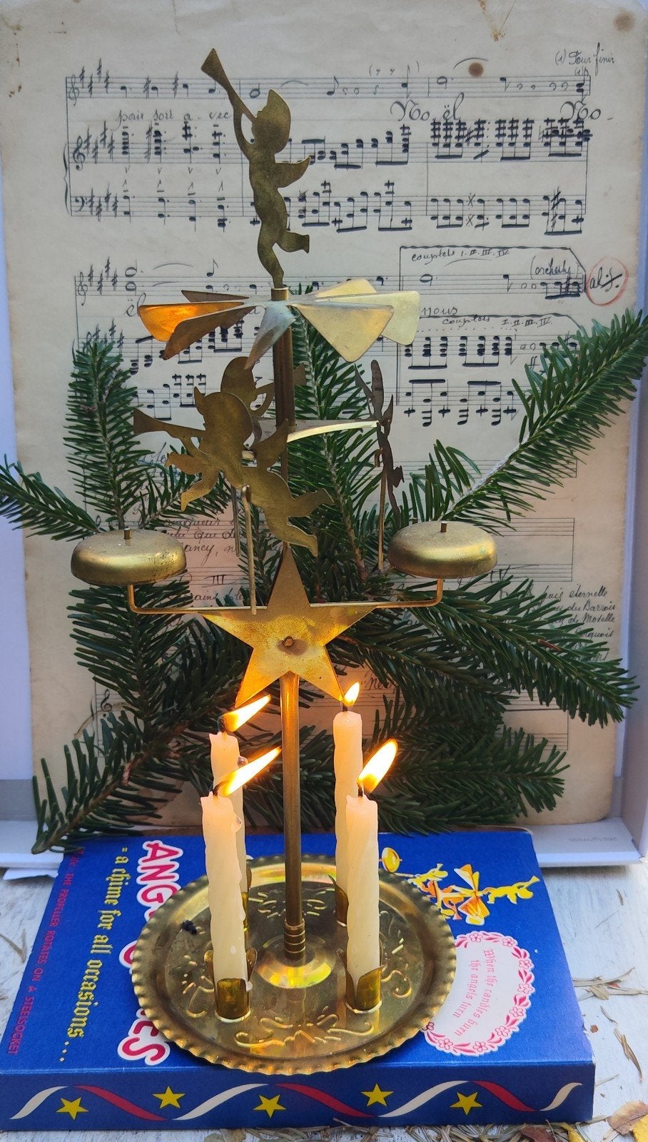 Oude Zweedse kerstcarrousel., Ophalen of Verzenden