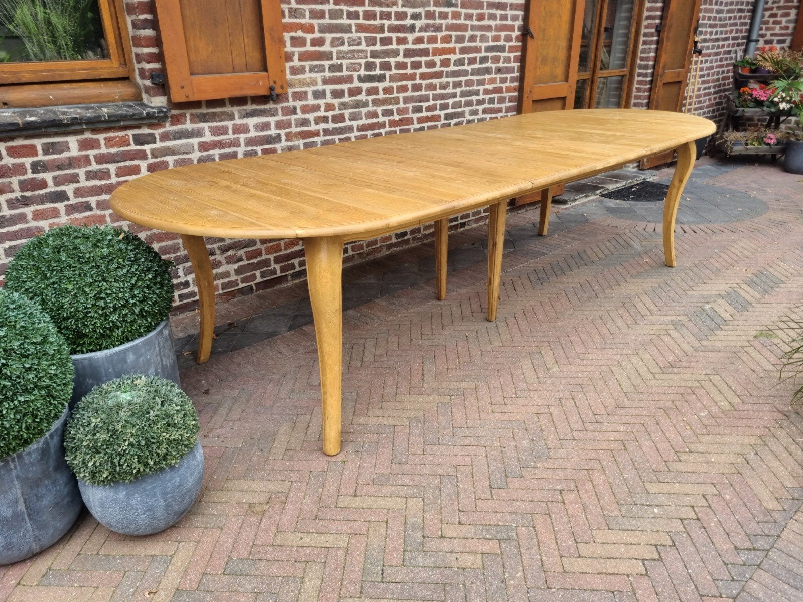 eiken Verlengbare eettafel ART:, Huis en Inrichting, Ophalen, 100 tot 150 cm, ., Eikenhout