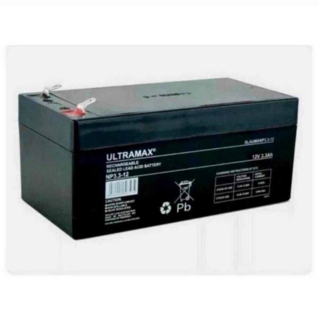 Batterie de 12 V 3,3 Ah ULTRA MAX NP3.3-12 VRSLA 12 V 3,3 Ah, Enlèvement ou Envoi, Neuf, Rechargeable