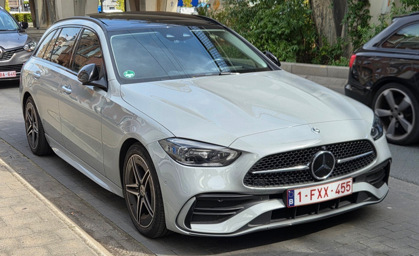 mercedes c 200, Autos, Mercedes-Benz, Argent ou Gris, Achat, Euro 6, Phares entièrement LED