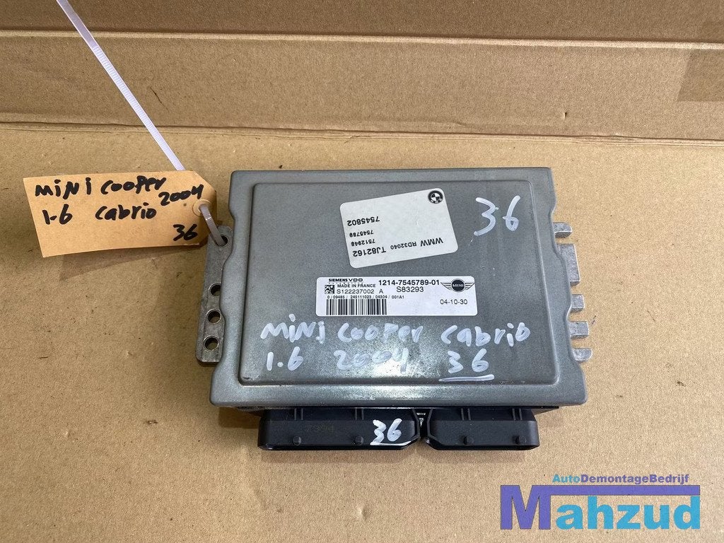 MINI COOPER ONE R50 R52 R53 1.6 Ecu 2001-2008 1214754578901, Customer.service@mini.co.uk, BMW AG, Petuelring 130
80788  Munich, DE