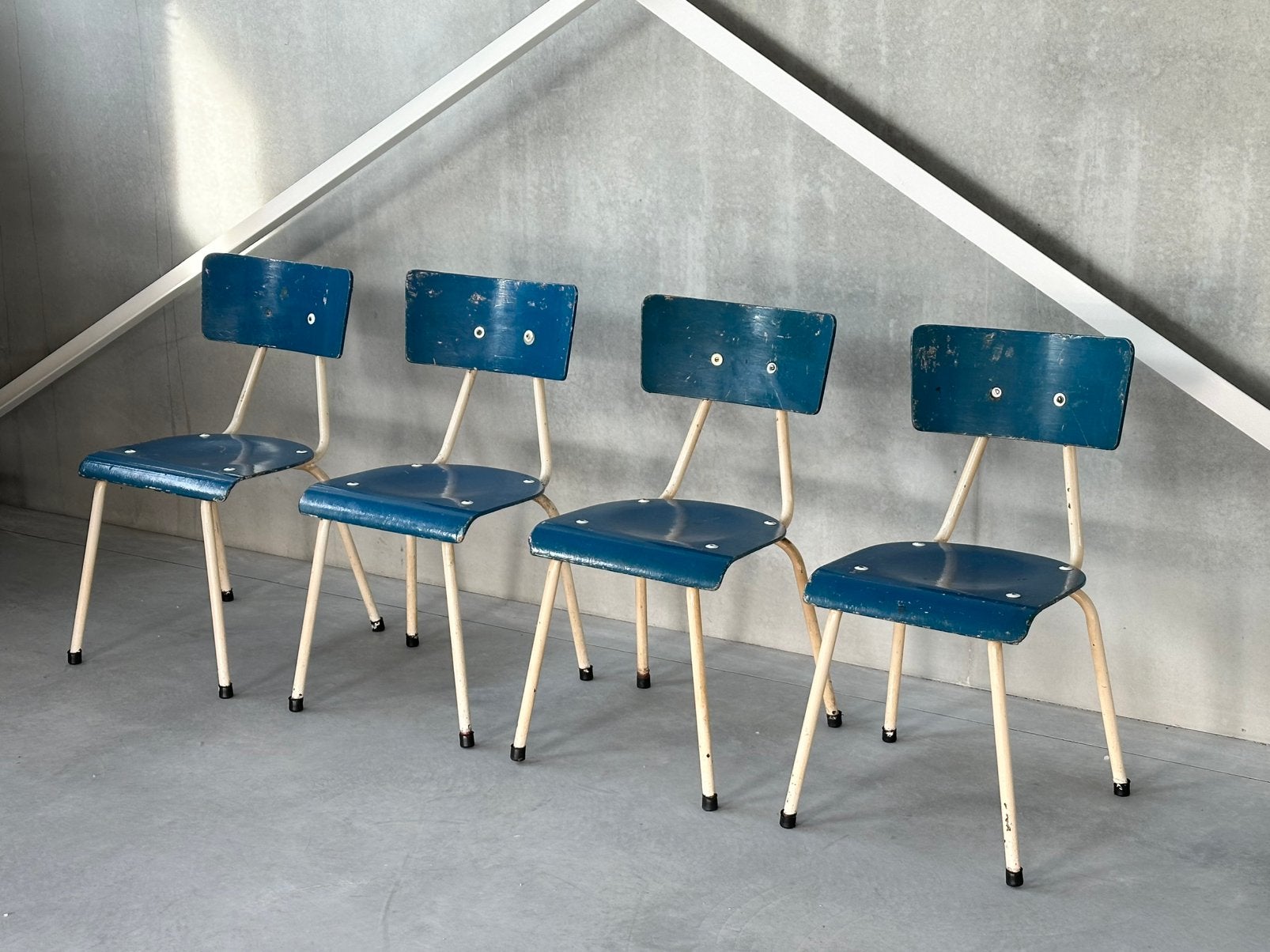 Vintage eetkamerstoelen, Ophalen