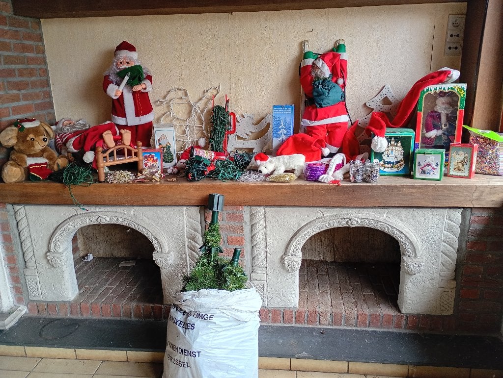 Groot lot kerst decoratie, Ophalen, Zo goed als nieuw