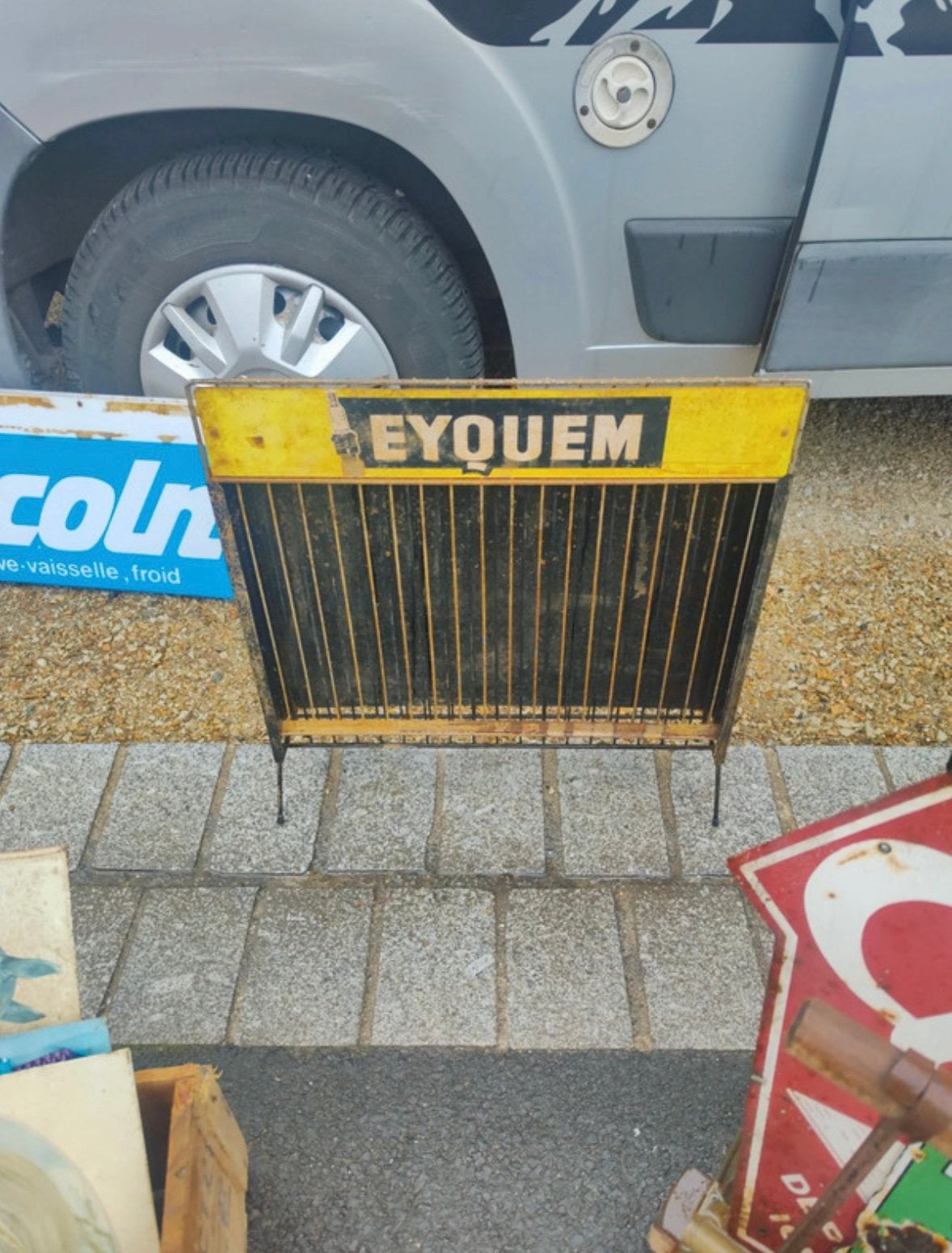 Eyquem bougie presentoir / bougie display kast, Enlèvement ou Envoi, Utilisé, Ustensile
