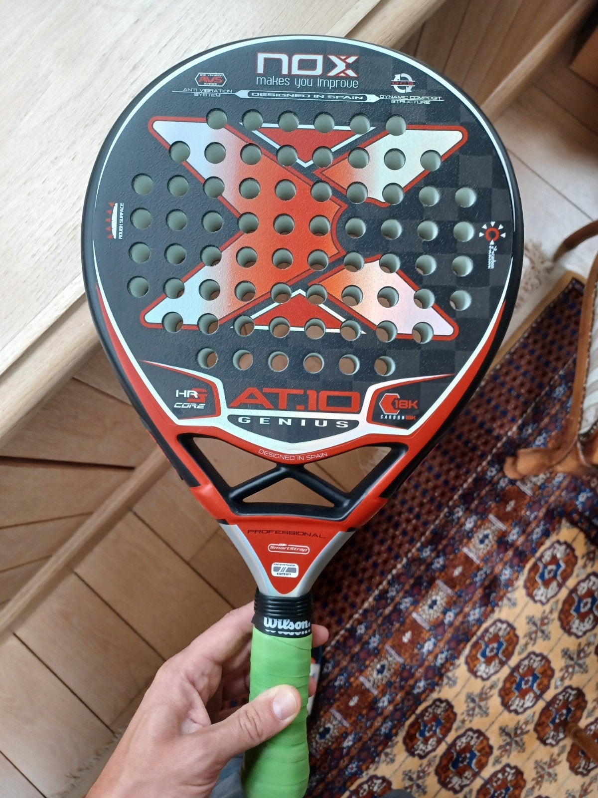 Nox AT10 Genius, Sports & Fitness, Padel, Enlèvement ou Envoi, Utilisé, Raquette de padel