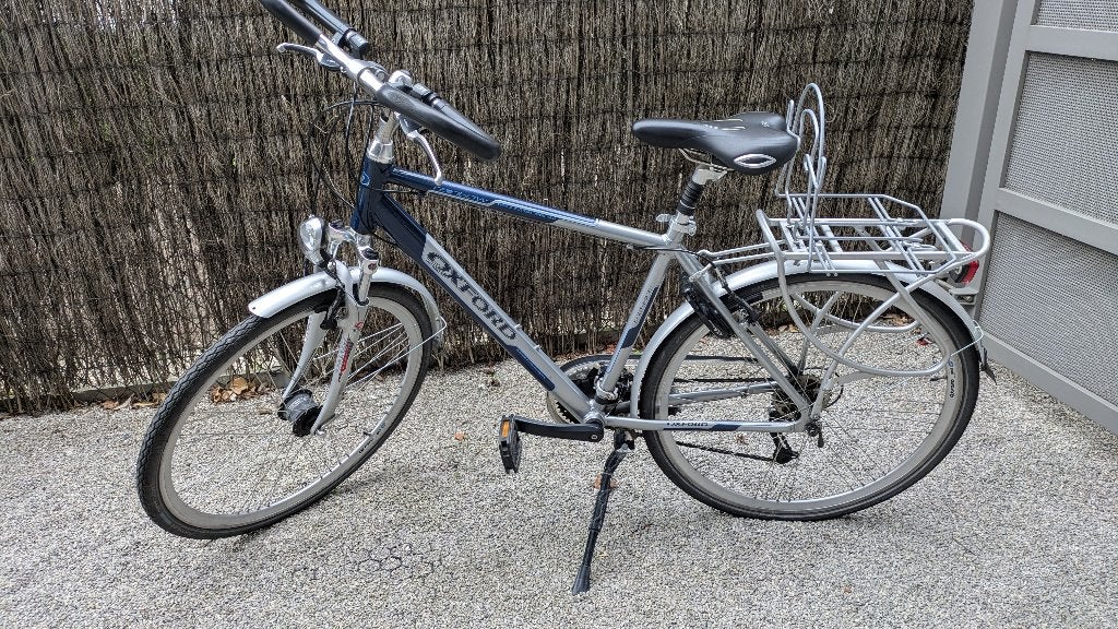 Herenfiets trekking Oxford Rainbow, Fietsen en Brommers, 28 inch, Gebruikt, Vering, Velgrem
