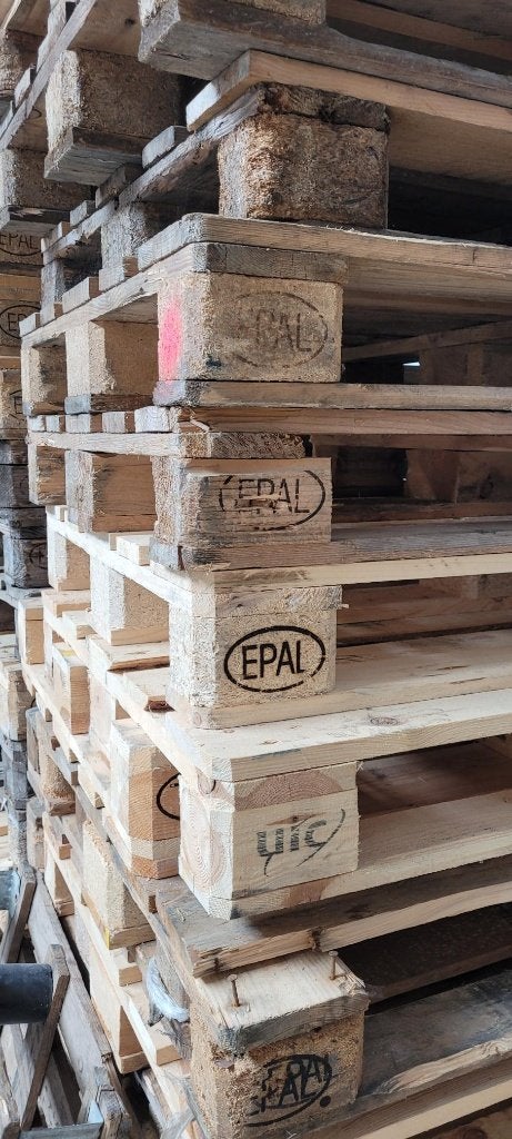 Euro-palettes usagées à vendre, Moins de 200 cm, Autres essences de bois, Utilisé, Palette