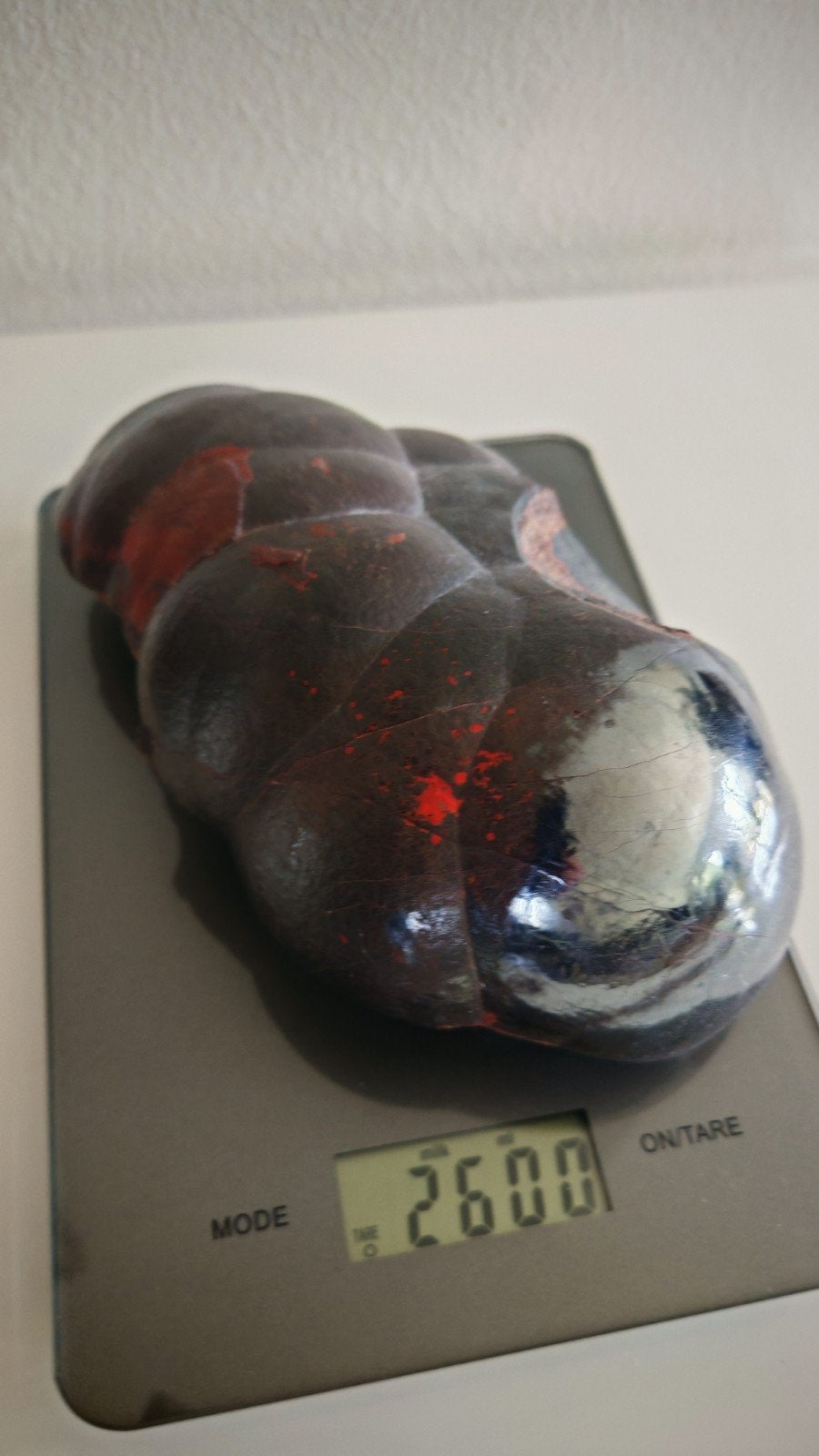 Hematite, partiellement polie. 2600gr, Collections, Enlèvement ou Envoi