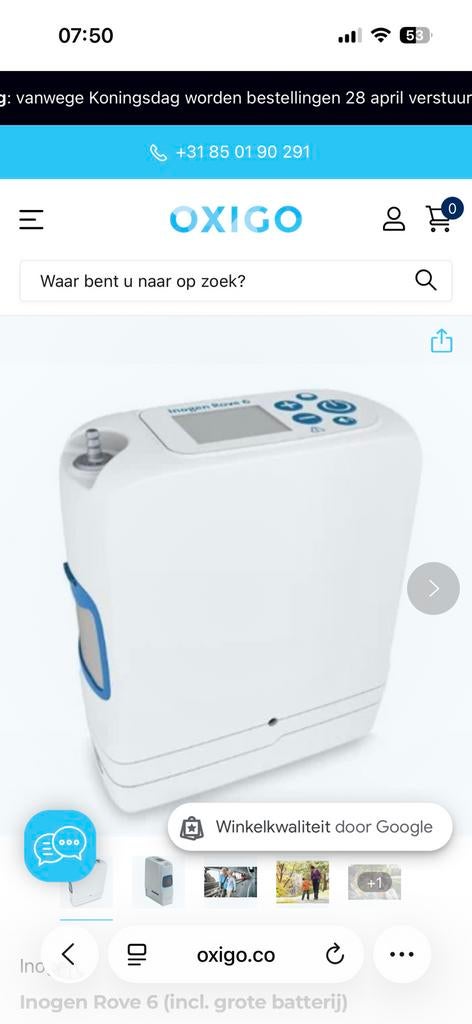 Inogen g6, Enlèvement, Comme neuf