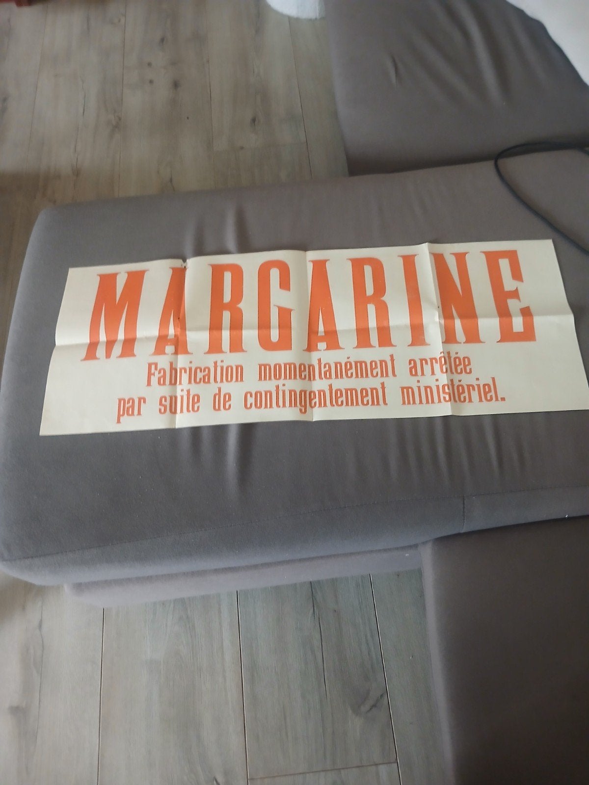 Affiche de rationnement, Collections, Enlèvement ou Envoi