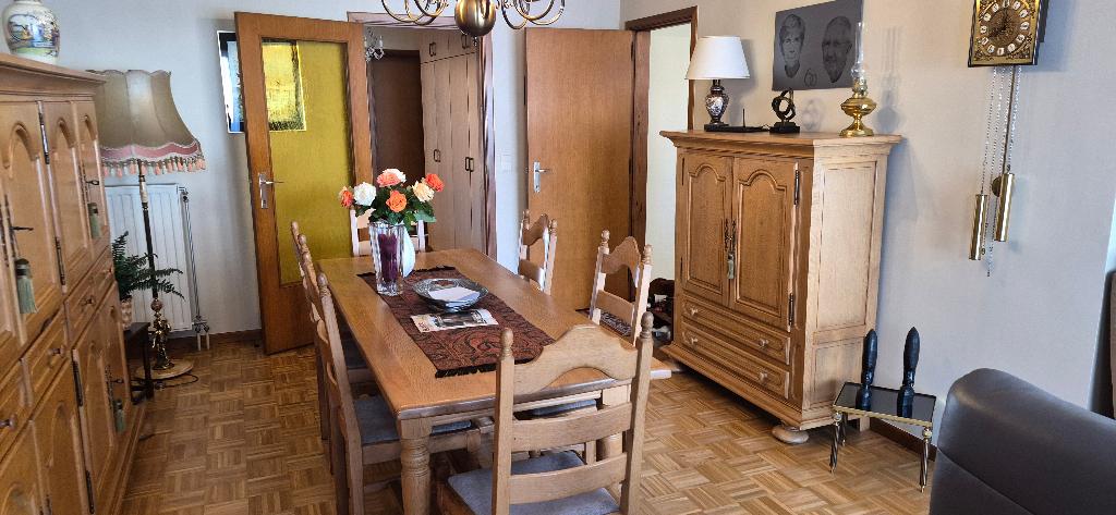 eetkamer, Huis en Inrichting, Complete eetkamers, Ophalen, Gebruikt, Licht eik, 4 tot 6 stoelen