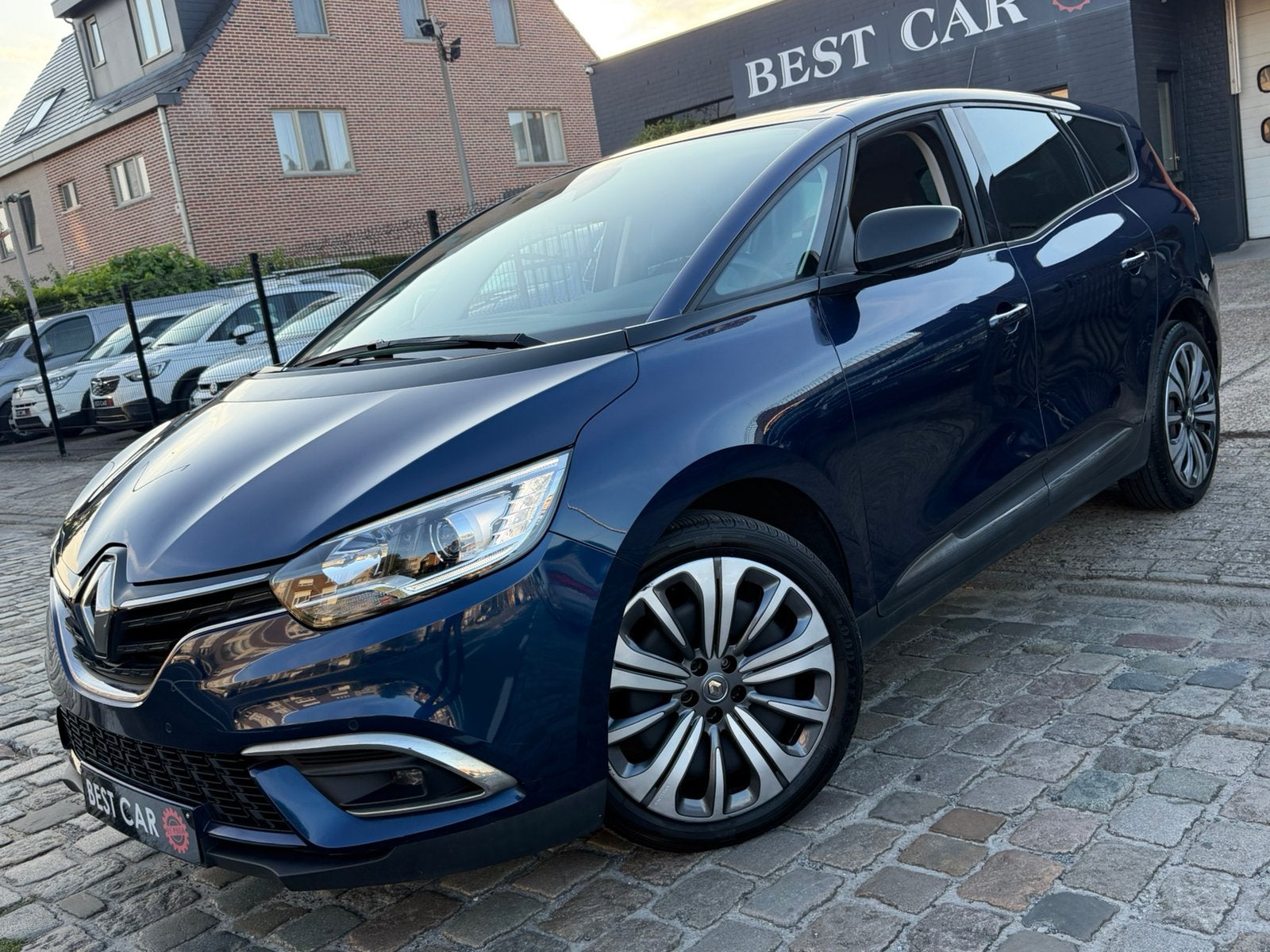 Renault Grand Scenic 1.33TCe * 2021 * Garantie, 4 cilinders, Blauw, Multifunctioneel stuurwiel, Bedrijf