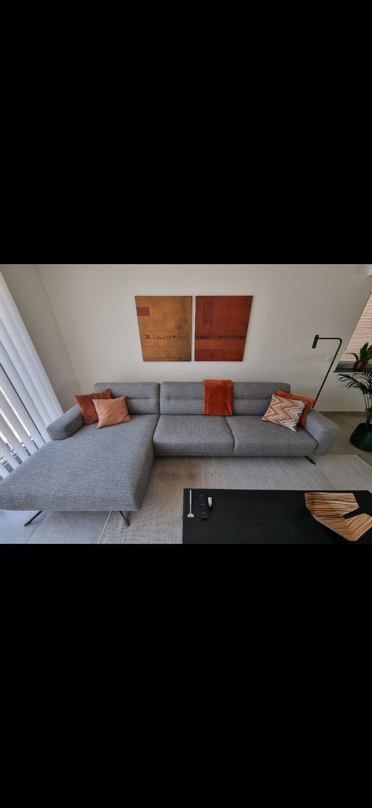 Natuzzi longchair zetel – grijs – uitstekende staat, Ophalen