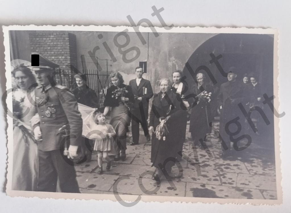 Originele oude foto - Duitse militaire bruiloft, Ophalen of Verzenden, Overige soorten, Foto of Poster