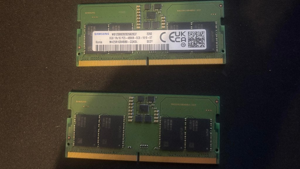2x8GB DDR5 4800MHz SODIMM/Laptop RAM, Ophalen of Verzenden, Zo goed als nieuw, DDR5, Laptop