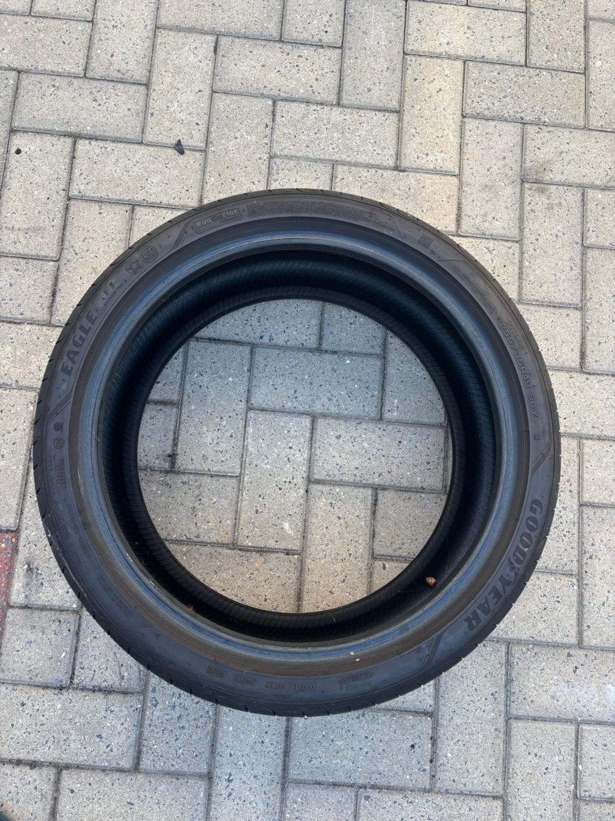 1x Goodyear Eagle F1 Asymmetric 3 255/35 R19 96 Y RUNFLAT, Auto-onderdelen, Banden en Velgen, Ophalen, Band(en)