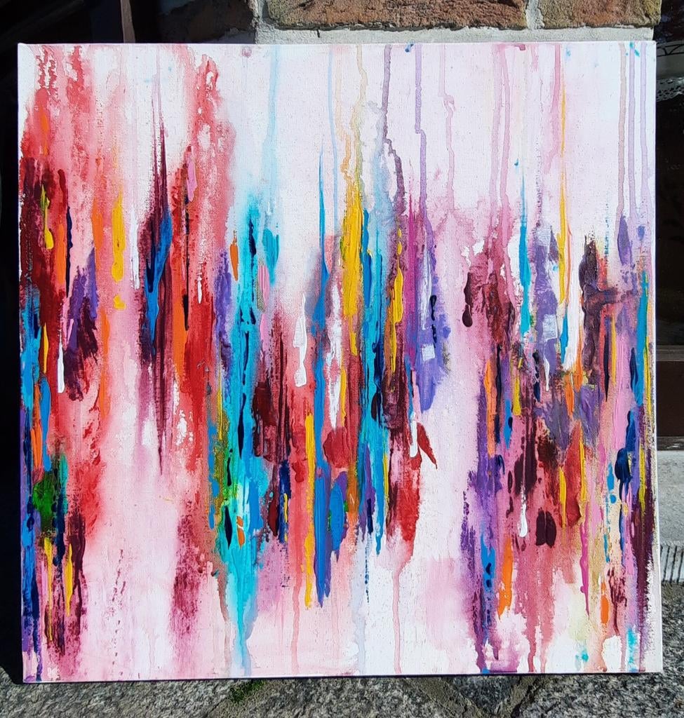 Kleurenexplosie.., Antiek en Kunst, Ophalen of Verzenden