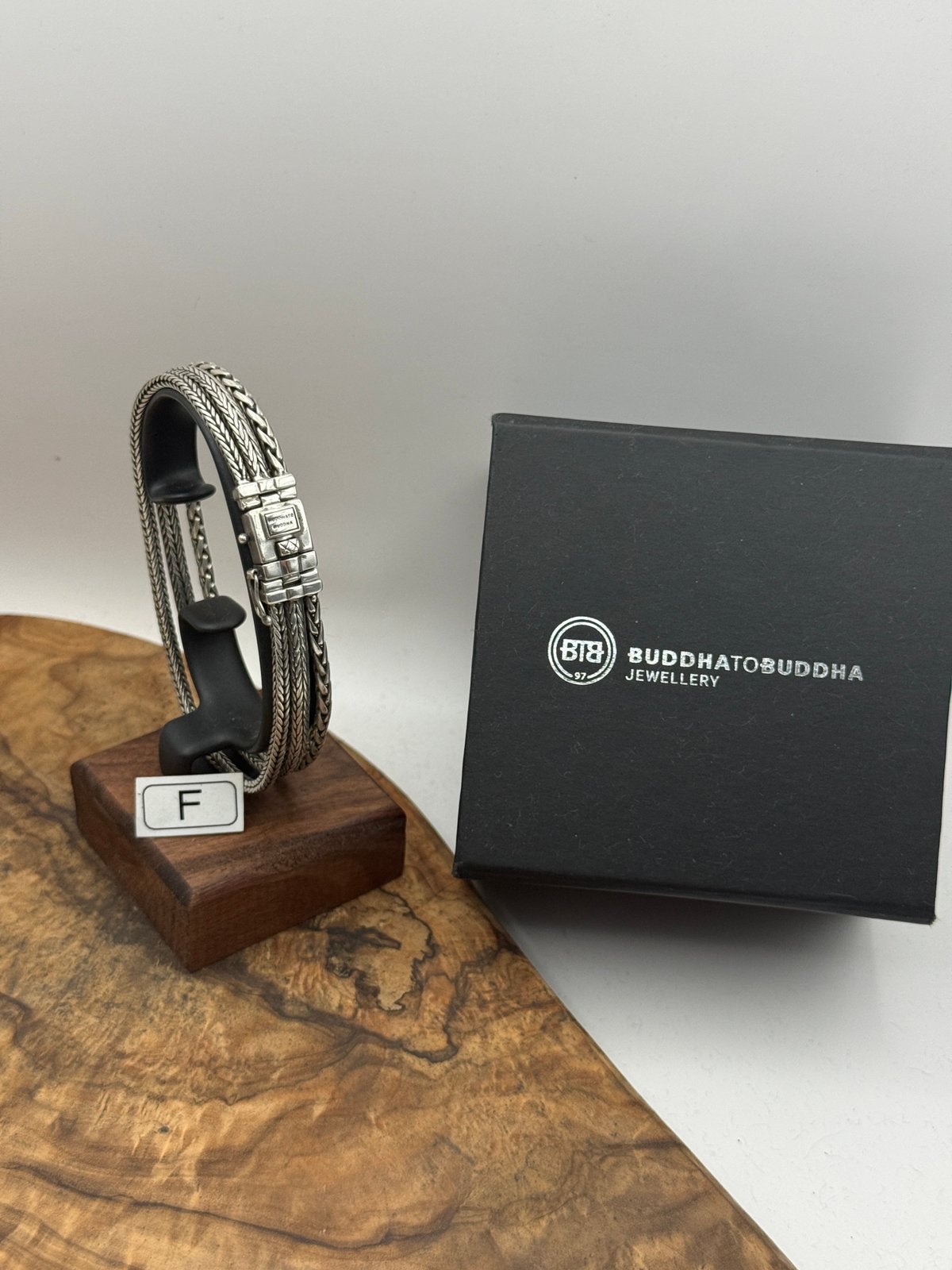 “Triple Mini” buddha to buddha 22cm• Msat: F “GEPOLIJST”, Handtassen en Accessoires, Armbanden, Ophalen of Verzenden, Zo goed als nieuw