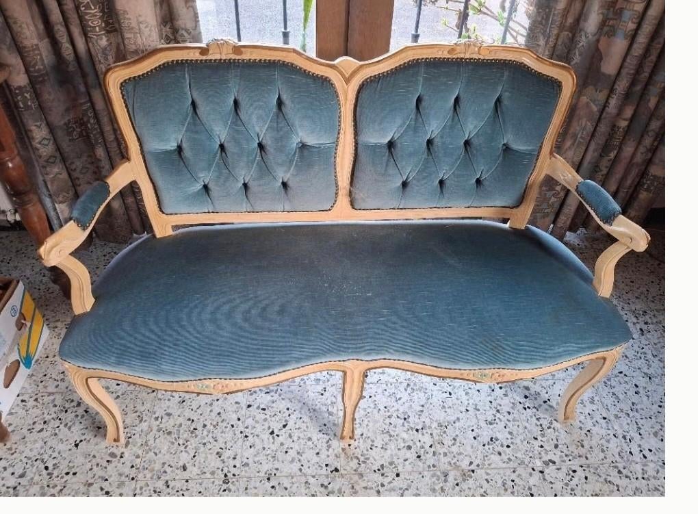 Antiek bankstel Louis 15 stijl, Ophalen