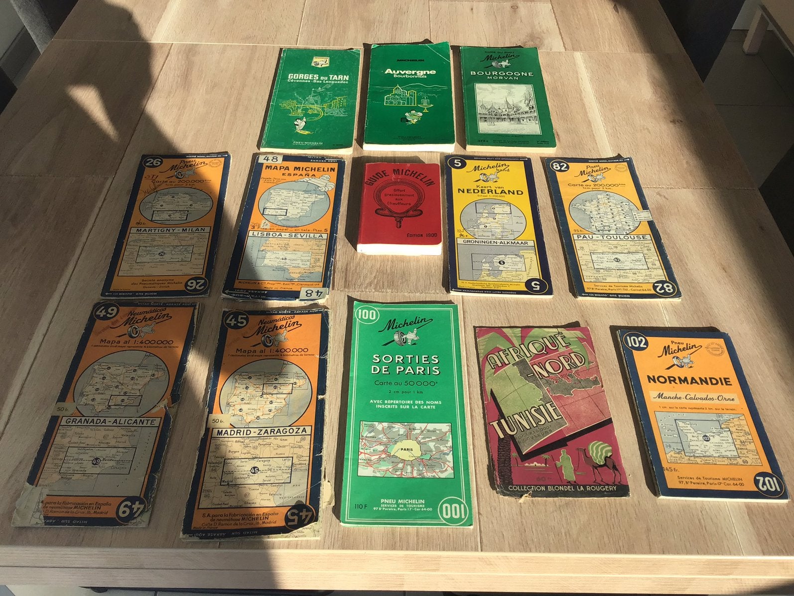 Ancienne carte Michelin, Livres, Enlèvement ou Envoi, Utilisé
