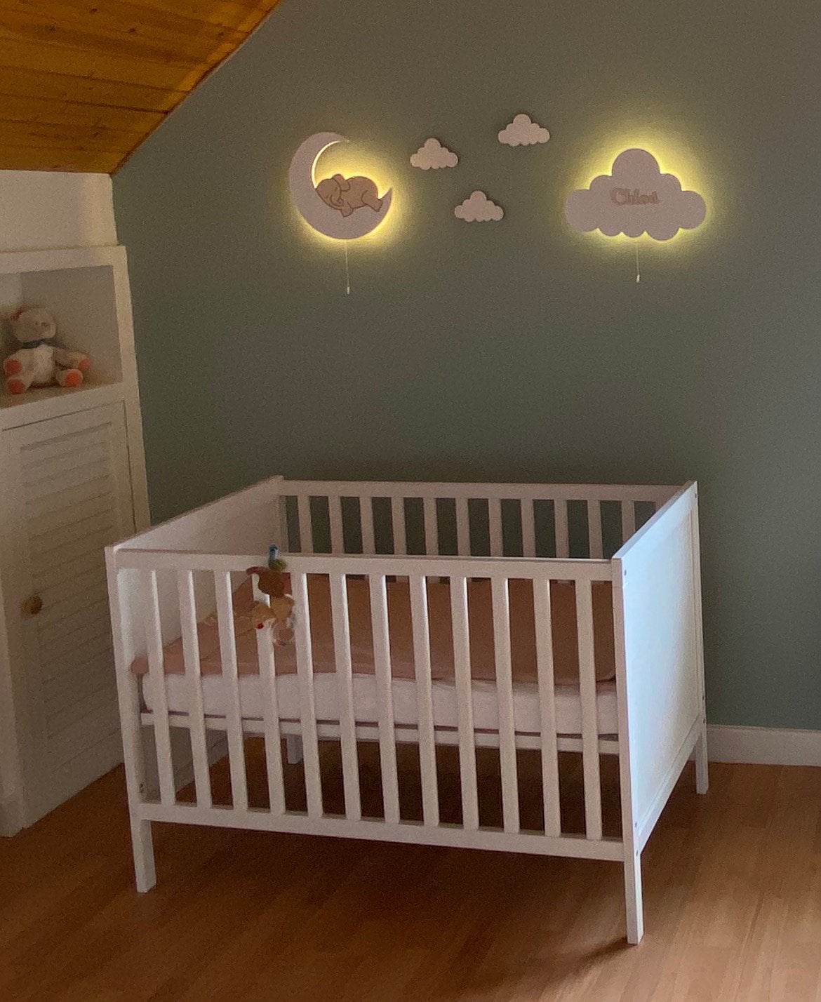 Lit bébé enfants modulable etat neuf, Ophalen, Zo goed als nieuw, Ledikant