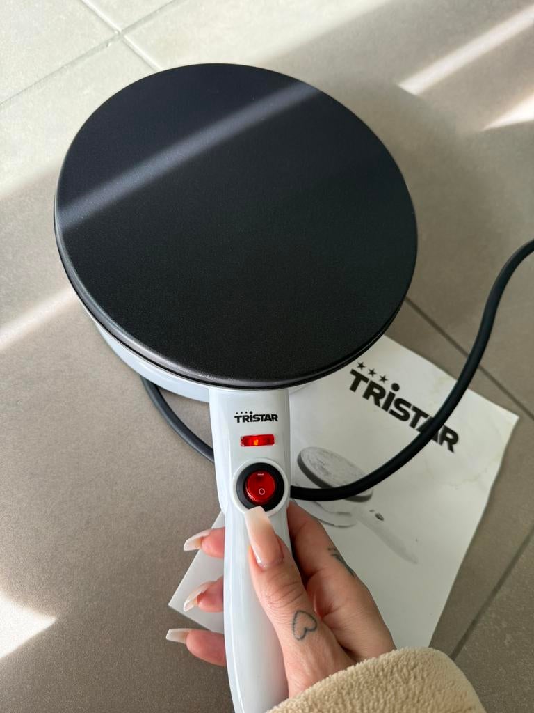 Tristar crêpe maker | Elektrische pannenkoekenplaat 800 Watt, Enlèvement ou Envoi, Neuf