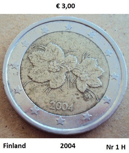 2 euromunten Finland, Ophalen of Verzenden, Finland, 2 euro, Losse munt