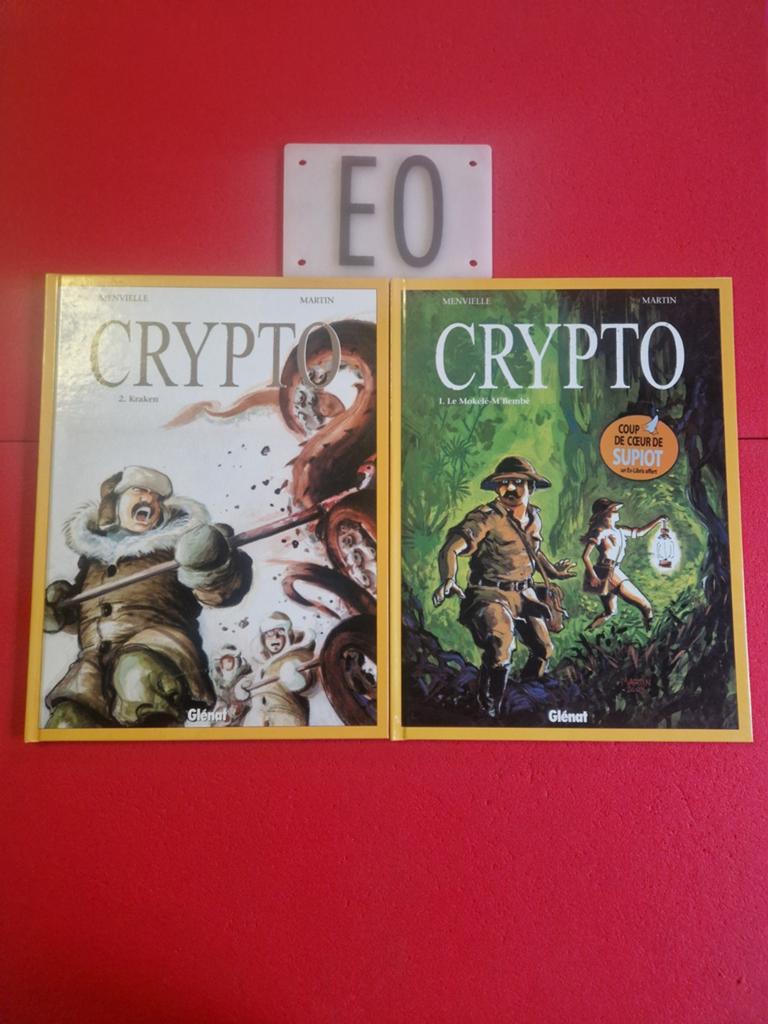 Lot de 2 bd crypto 1 et 2,EO, avec ex libris tome 1, Enlèvement ou Envoi