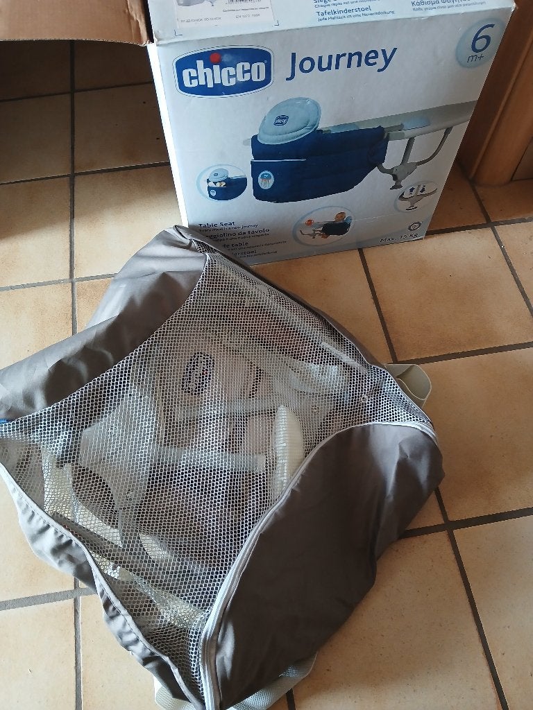 Chicco tafelkinderstoel journey, Kinderen en Baby's, Overige methoden, Ophalen of Verzenden, Zo goed als nieuw, Chicco