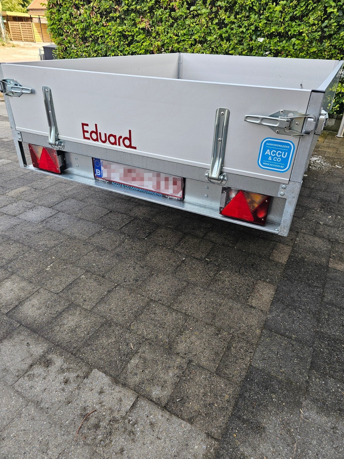 Remorque Eduard en aluminium. plateaux en état neuf, Autos : Divers, Remorques, Enlèvement, Comme neuf