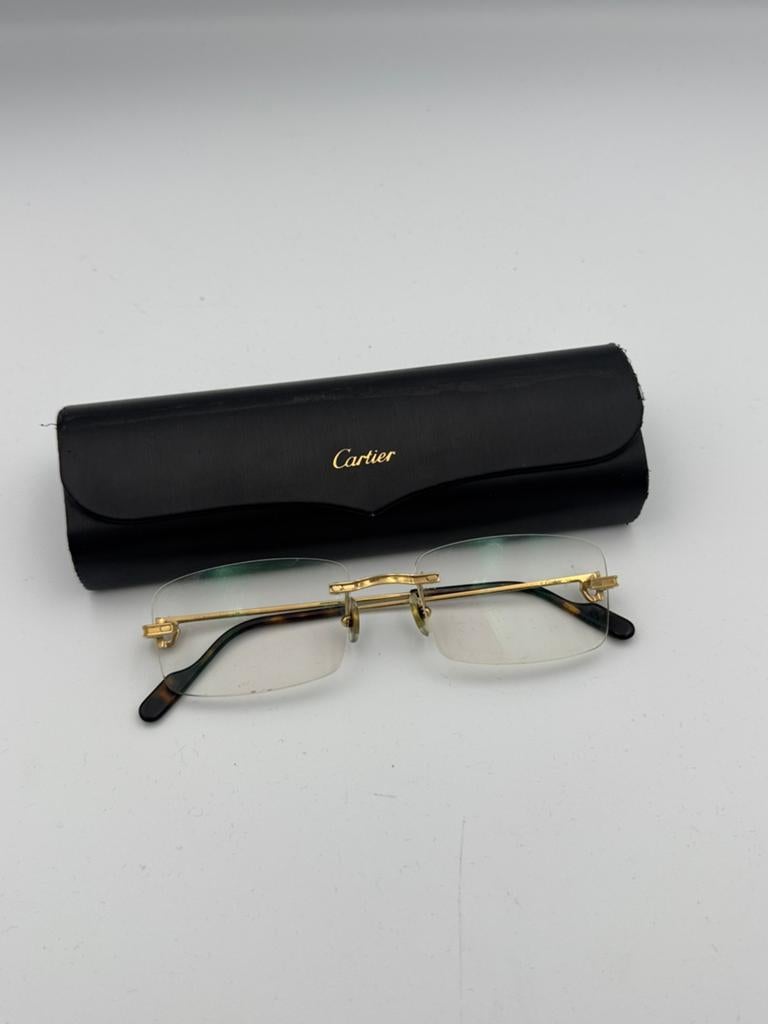 Cartier leesbril/zonnebril met factuur, Handtassen en Accessoires, Zonnebrillen en Brillen | Heren, Ophalen of Verzenden, Gebruikt