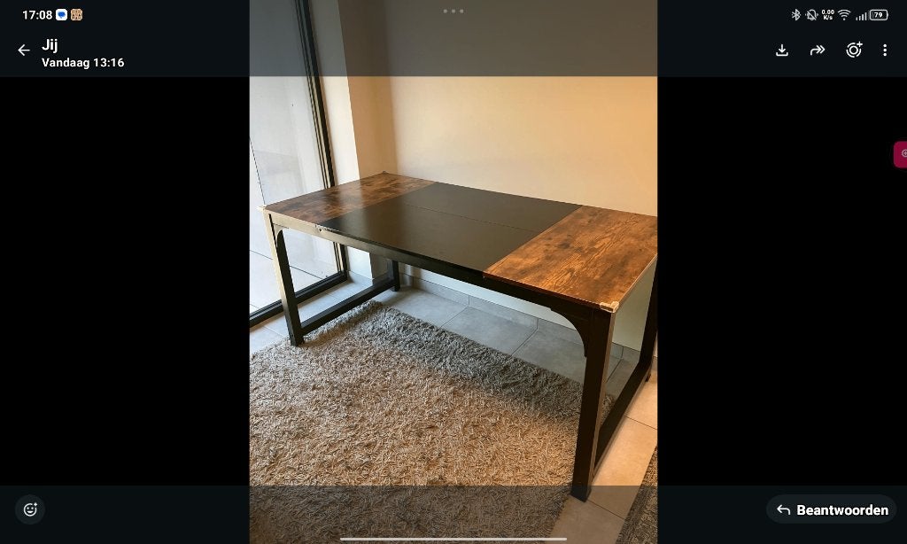 Eettafel, Huis en Inrichting, Ophalen, 50 tot 100 cm, Zo goed als nieuw, Vijf personen of meer