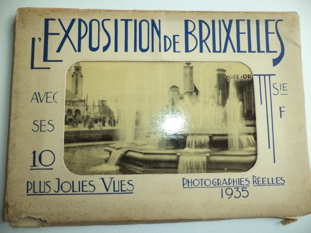Exposition de BXL 1935 compleet boekje Kongo prenten, Albert, Verzamelen, Ophalen of Verzenden