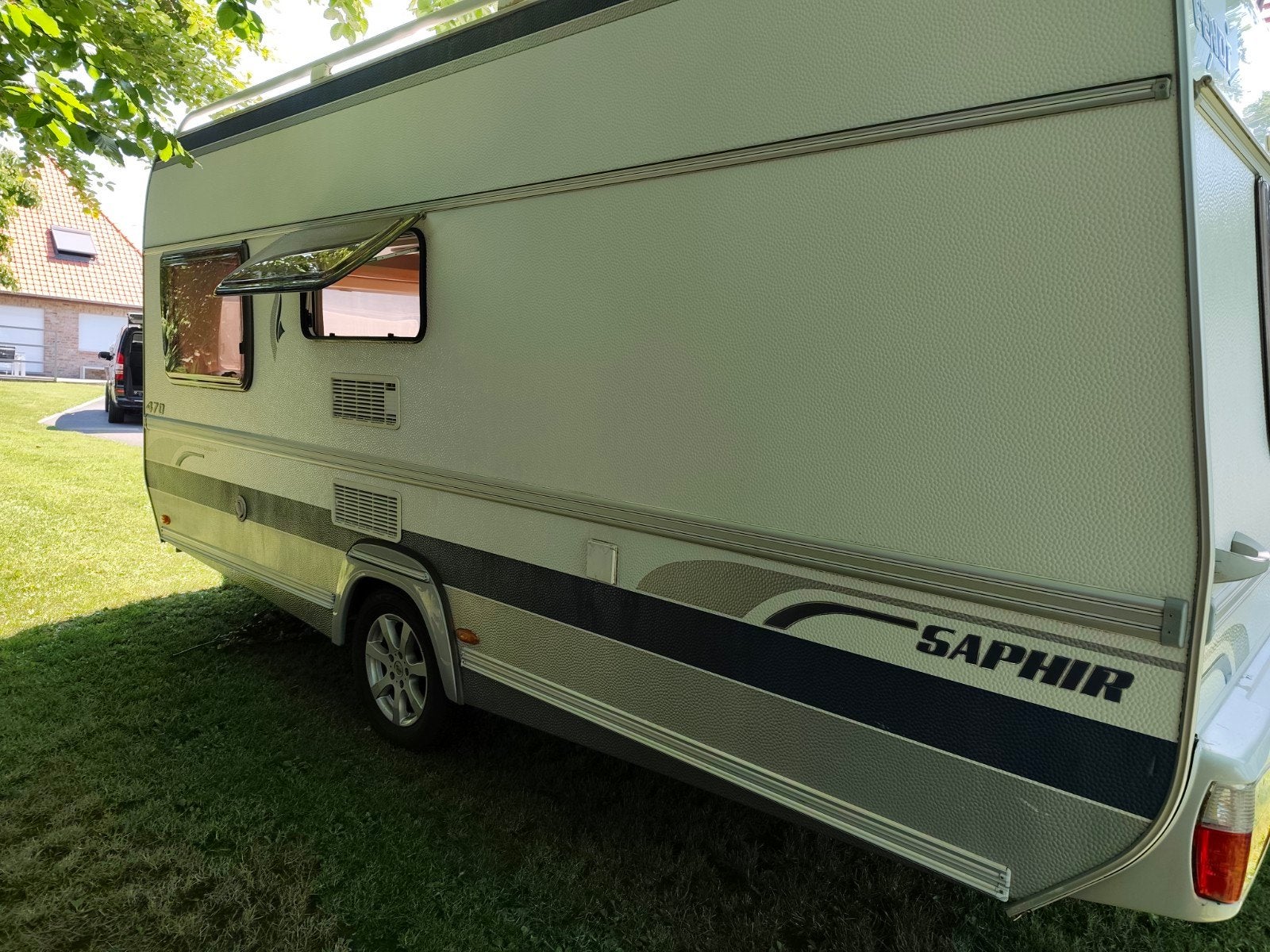 Caravane Fendt Saphir 470 avec lits superposés BWJ '08., Jusqu'à 4, Lits superposés, 750 - 1000 kg, Particulier