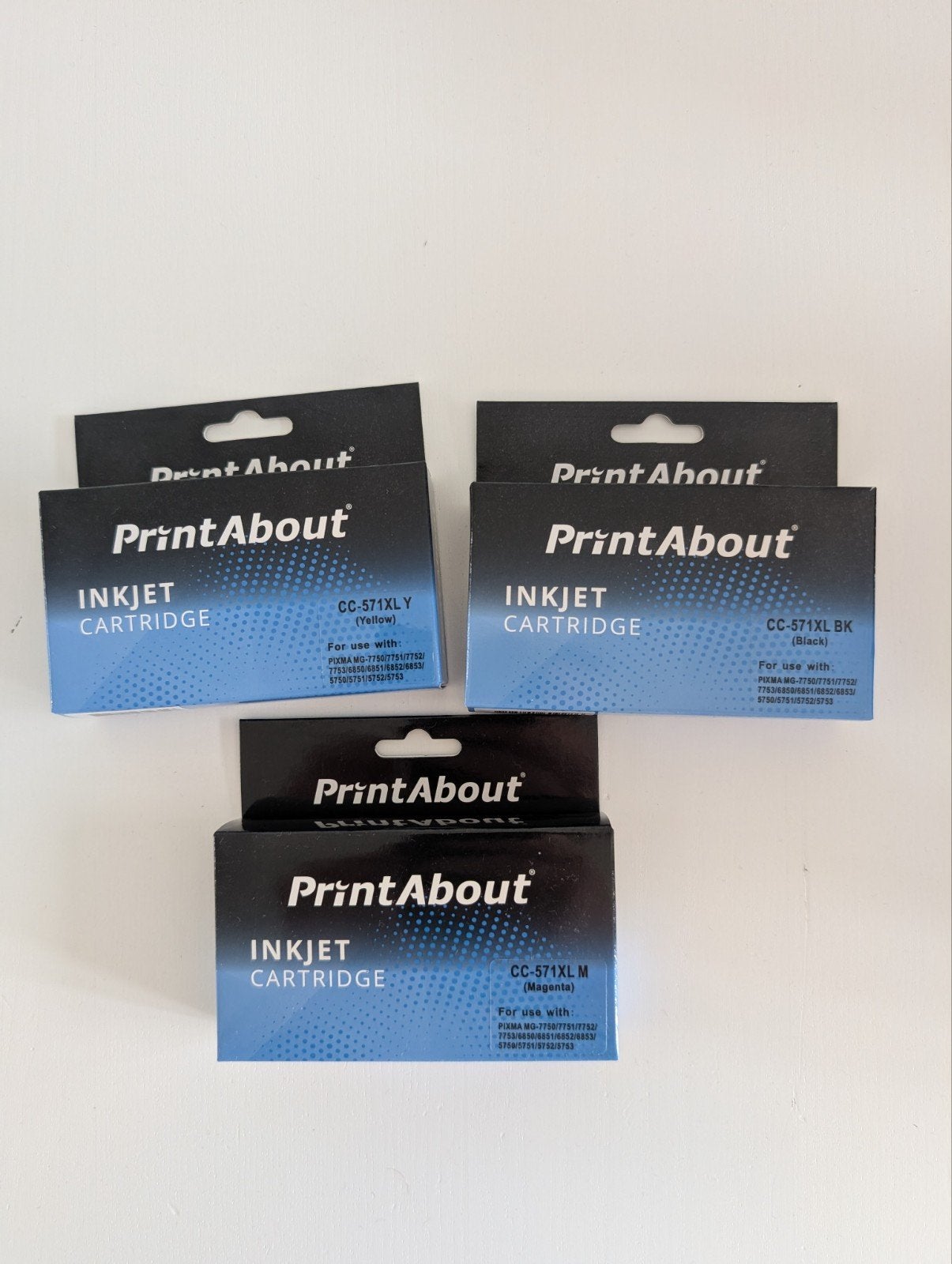 PrintAbout CLI-571 BK, M, Y - XL, Ophalen, Cartridge, PrintAbout