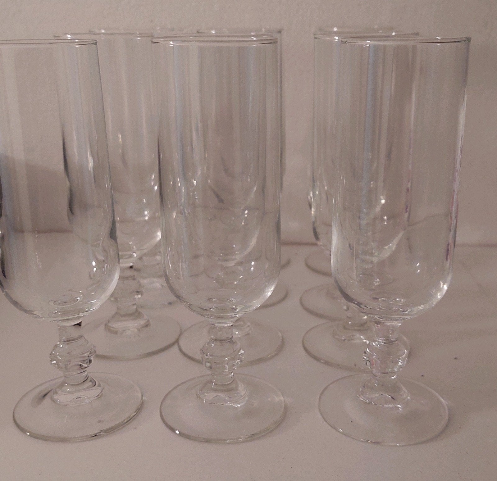 Set 12 champagneglazen, Ophalen of Verzenden, Zo goed als nieuw, Overige typen
