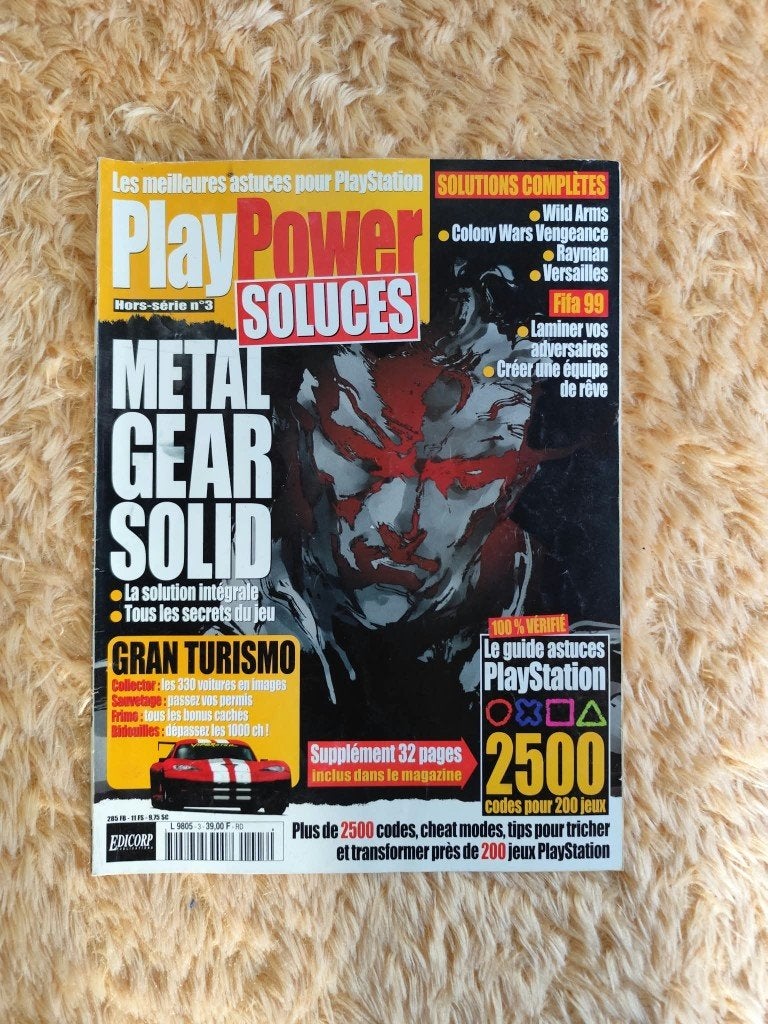 PlayPowerSoluces HorsSérie N3 MetalGearSolid GranTurismo PS1, Livres, Enlèvement ou Envoi, Utilisé, Divers auteurs