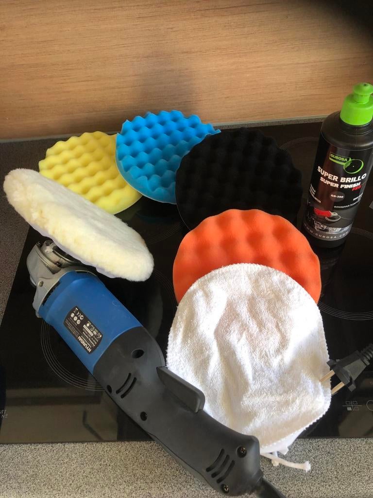 NIEUWE MODELLEN POETSMACHINE SET POLIERMACHINE MET PADS !!, Ophalen of Verzenden