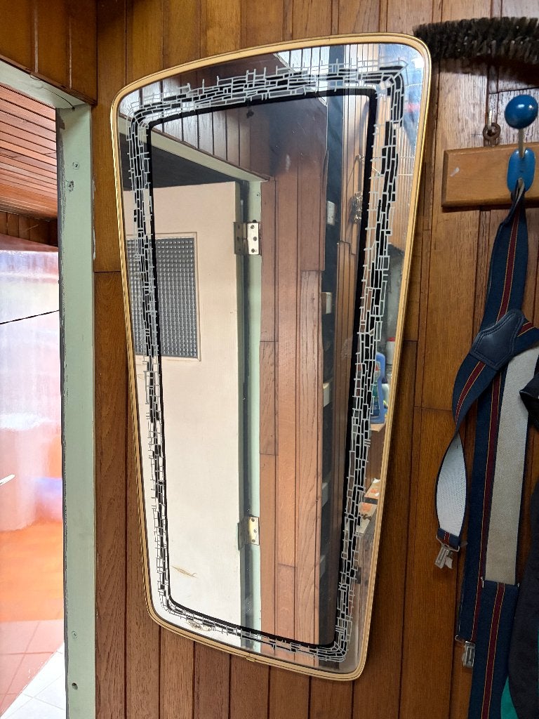 Miroir ancien, Antiquités & Art, Enlèvement, Ovale, Moins de 50 cm, Moins de 100 cm
