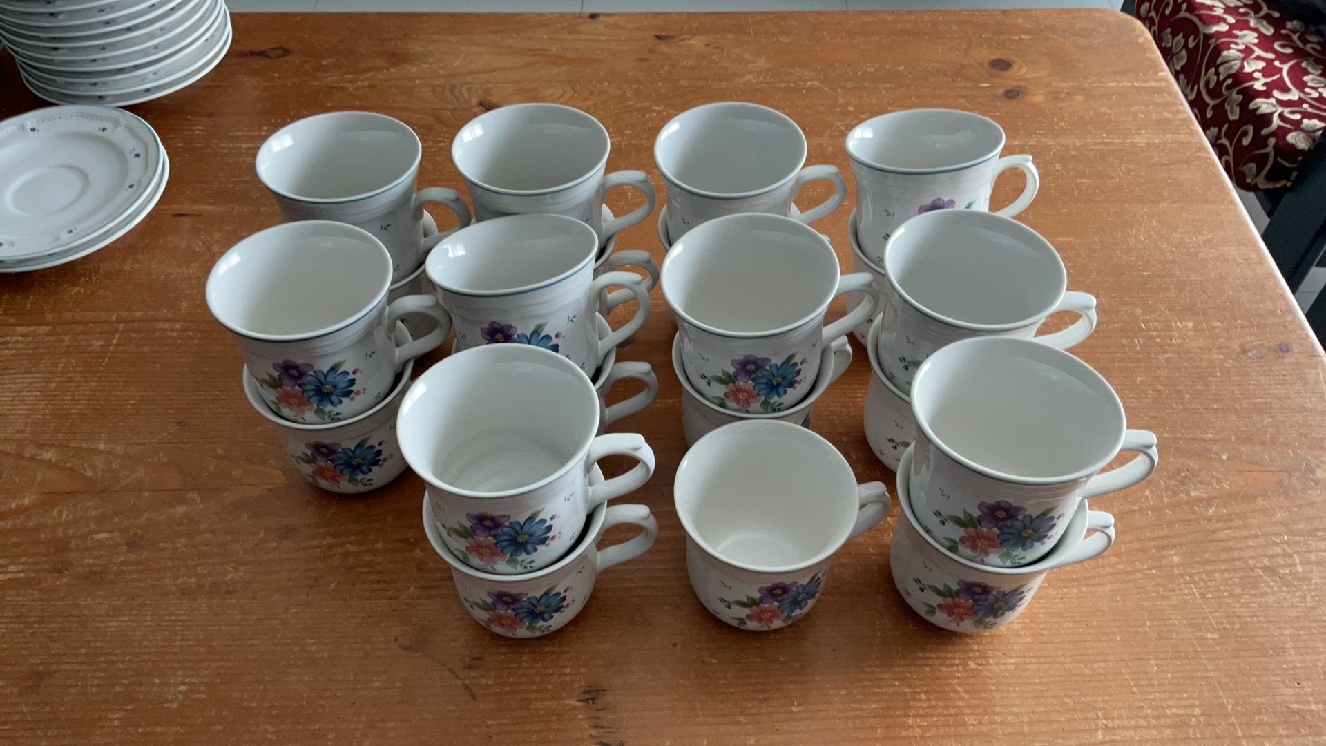 Provincial bouquet JMP Marketing Thailand: tassen 8,5cm, Enlèvement, Utilisé, Tasse(s) et/ou soucoupe(s)