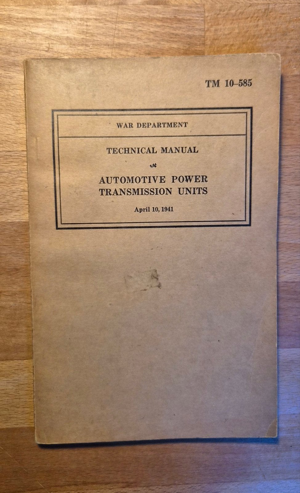 TM 10-585 us ww2, Envoi